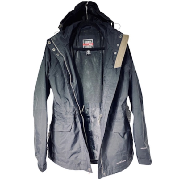 Eddie Bauer Weatheredge Black Jacket Size Medium - Picture 2 of 6